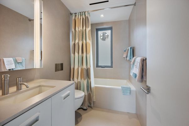 Bathroom, Interior, Recessed Lighting