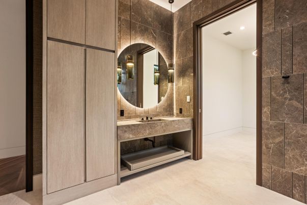 Bathroom, Interior, Recessed Lighting