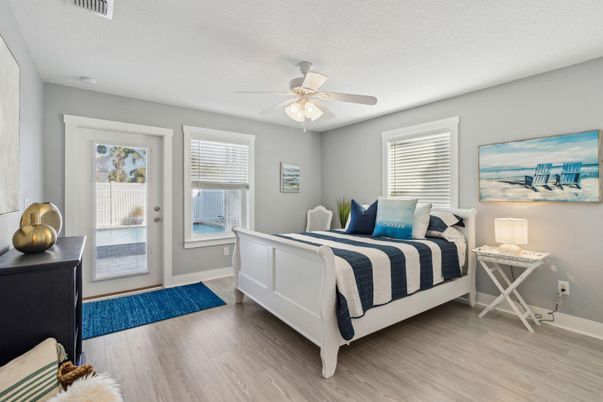 Bedroom, Interior, Wood Texture Flooring