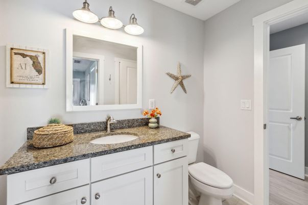 Bathroom, Dual Sink Vanities, Interior, Wood Texture Flooring