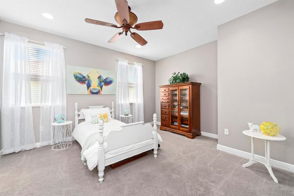 Bedroom, Interior, Recessed Lighting