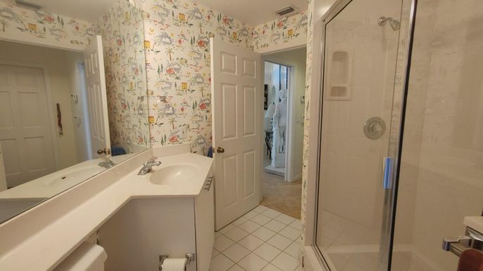 Bathroom, Glass Shower, Interior