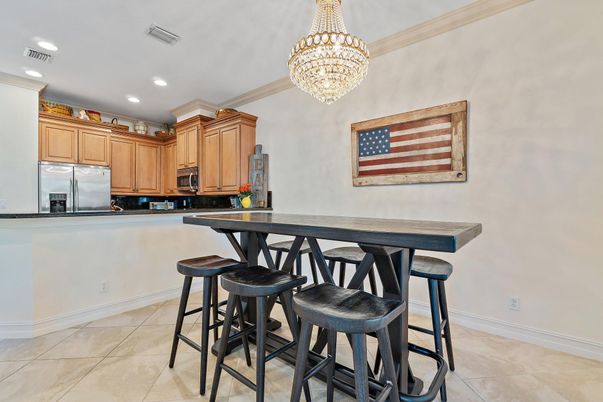 Chandelier, Dining room, Interior, Kitchen, Recessed Lighting
