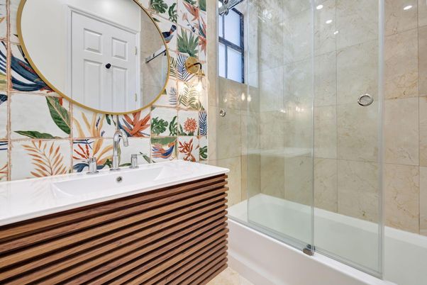 Bathroom, Glass Shower, Interior