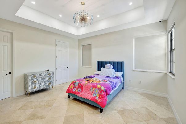 Bedroom, Interior, Recessed Lighting