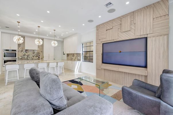 Interior, Kitchen, Living room, Pendant Lights, Recessed Lighting