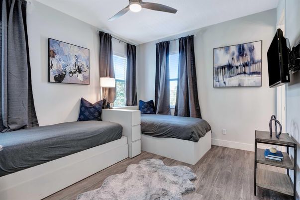 Bedroom, Interior, Wood Texture Flooring