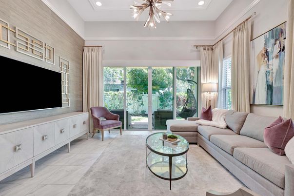 Interior, Living room, Marble, Pendant Lights, Recessed Lighting