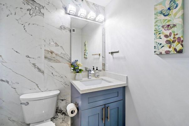 Bathroom, Interior, Marble Walls