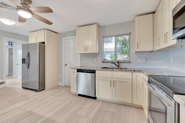 Interior, Kitchen, Wood Texture Flooring