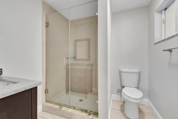 Bathroom, Glass Shower, Interior