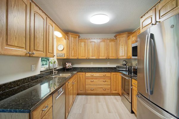 Interior, Kitchen, Wood Texture Flooring