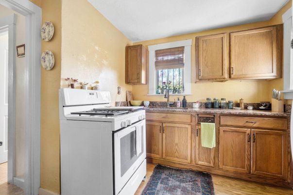 Interior, Kitchen, Wood Texture Flooring