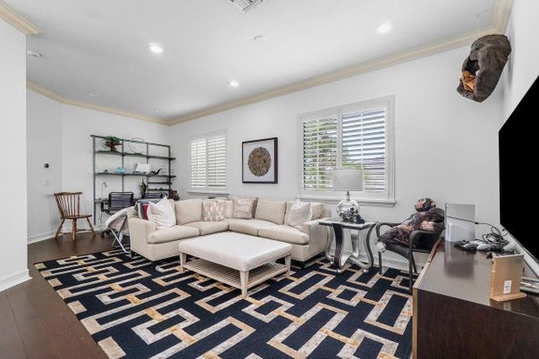 Interior, Living room, Recessed Lighting