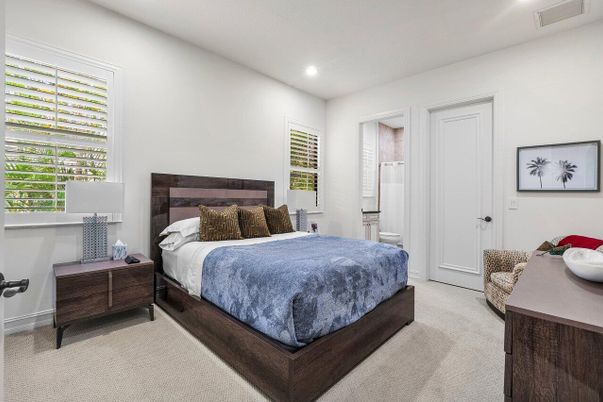 Bedroom, Interior, Recessed Lighting