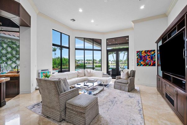Interior, Living room, Recessed Lighting