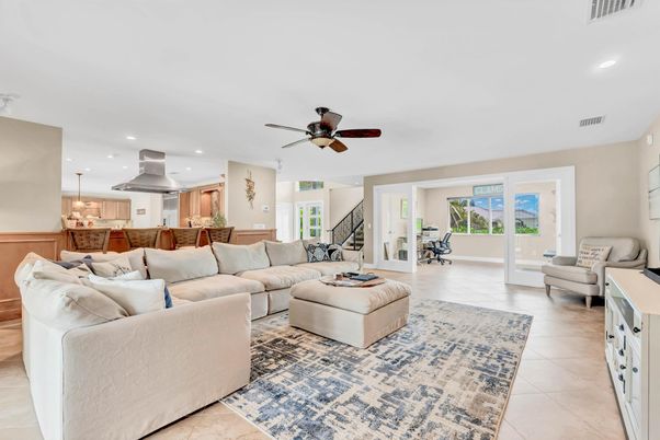 Interior, Kitchen, Living room, Recessed Lighting