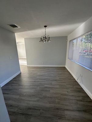 Chandelier, Empty room, Interior, Wood Texture Flooring