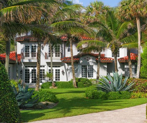 Backyard, Exterior, Facade, Spanish Mediterranean