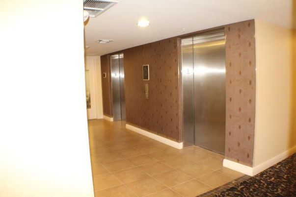 Elevator, Interior, Recessed Lighting, Wooden Walls