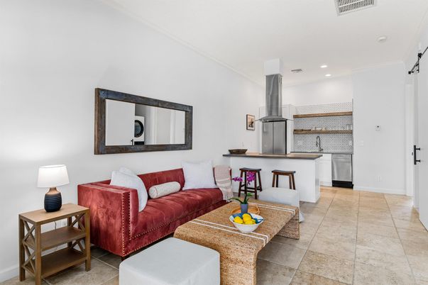 Interior, Kitchen, Living room, Recessed Lighting, Stainless Steel Appliances