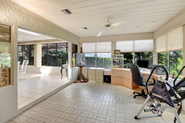 Home Office, Interior, Recessed Lighting