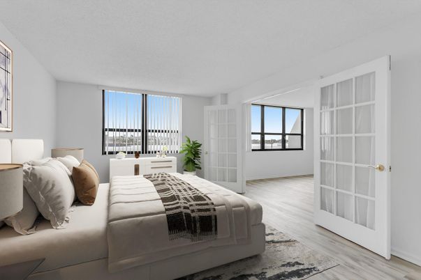 Bedroom, Interior, Wood Texture Flooring