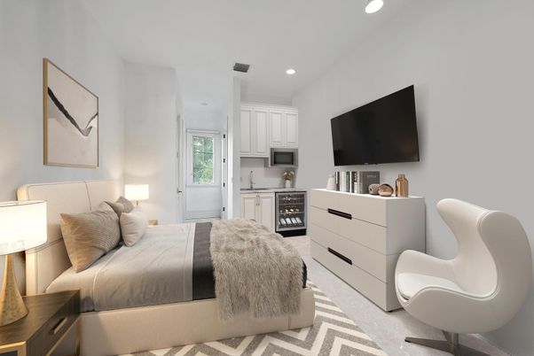 Bedroom, Interior, Recessed Lighting