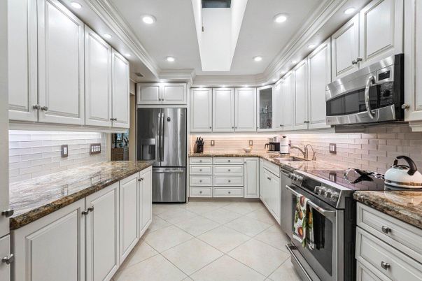 Interior, Kitchen, Recessed Lighting, Stainless Steel Appliances