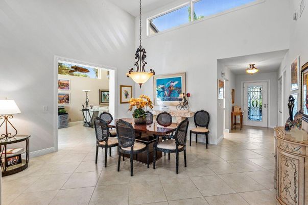 Dining room, Interior, Pendant Lights
