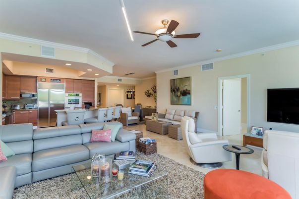 Interior, Kitchen, Living room, Recessed Lighting, Stainless Steel Appliances