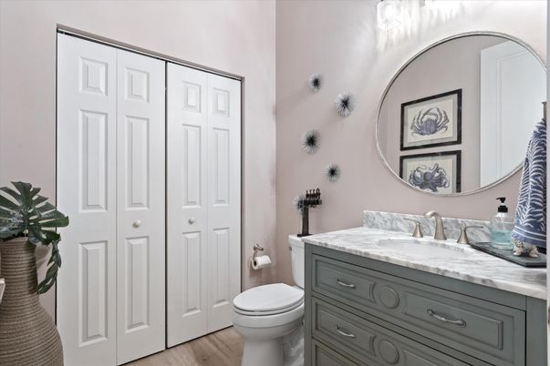 Bathroom, Interior, Wood Texture Flooring