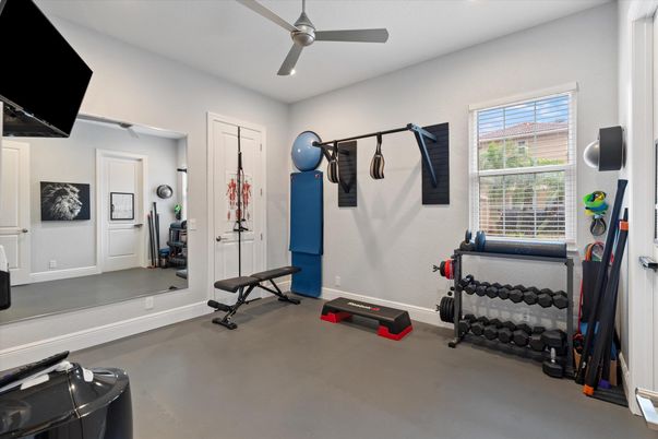 Fitness Equipment, Interior, Recessed Lighting