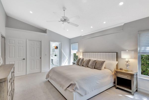 Bedroom, Interior, Recessed Lighting