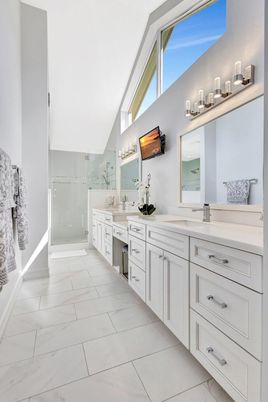 Bathroom, Dual Sink Vanities, Interior, Marble