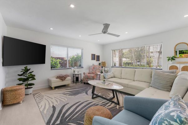 Interior, Living room, Recessed Lighting