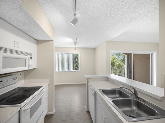 Interior, Kitchen, Pendant Lights, Wood Texture Flooring