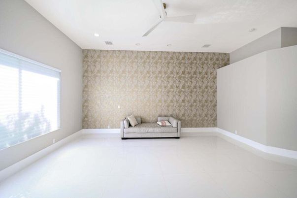 Empty room, Interior, Recessed Lighting