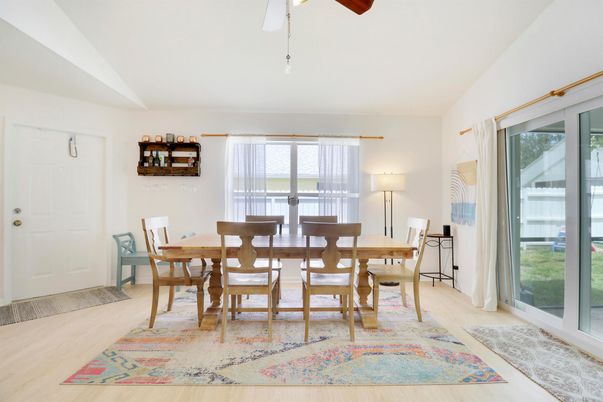 Dining room, Interior, Wood Texture Flooring