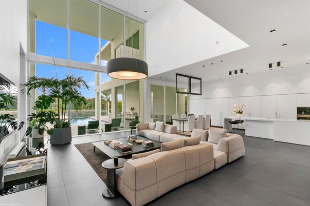 Dining room, Interior, Kitchen, Living room, Recessed Lighting
