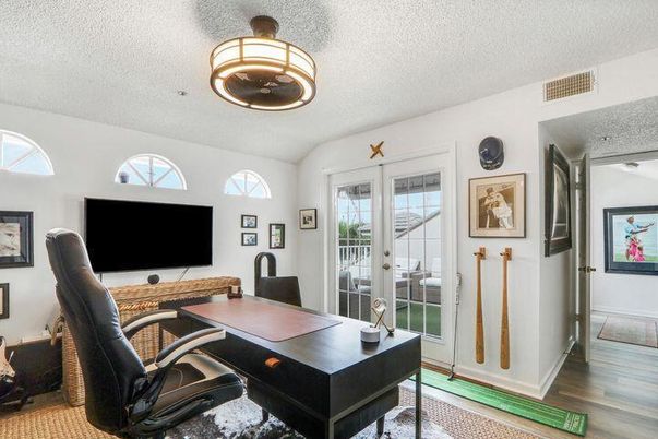 Home Office, Interior, Wood Texture Flooring