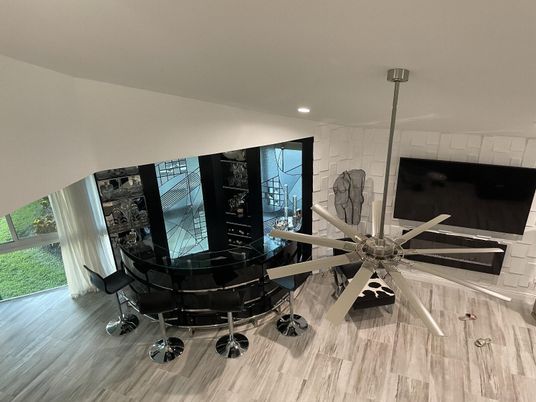 Interior, Recessed Lighting, Wood Texture Flooring