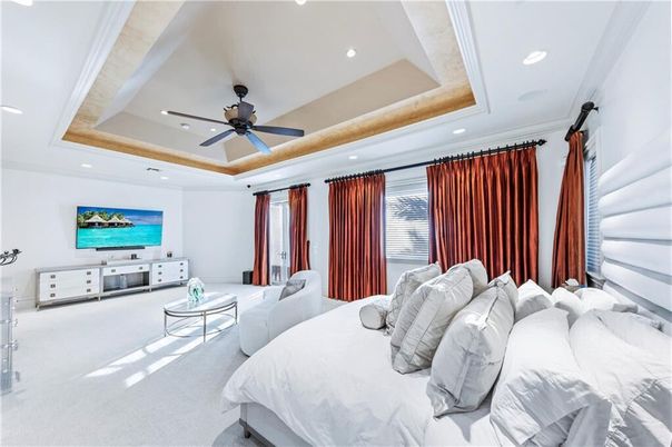 Bedroom, Interior, Recessed Lighting