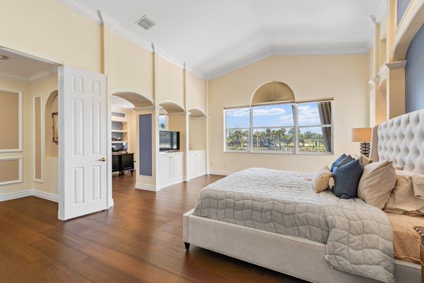 Bedroom, Interior, Wood Texture Flooring