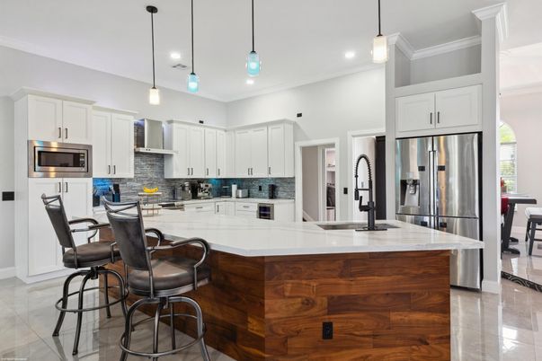 Interior, Kitchen, Pendant Lights, Recessed Lighting, Stainless Steel Appliances