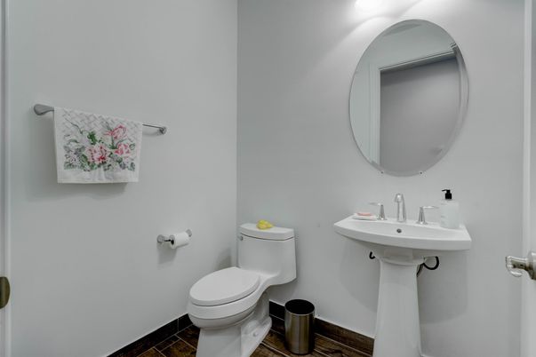 Bathroom, Interior, Wood Texture Flooring