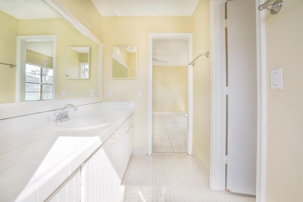Bathroom, Dual Sink Vanities, Interior, Tile Countertops