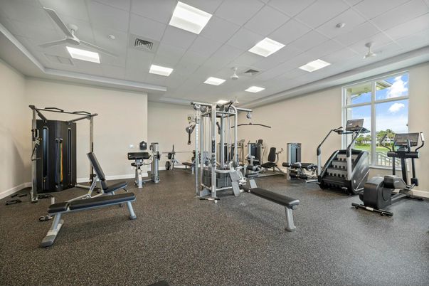 Fitness Equipment, Gym, Interior, Recessed Lighting