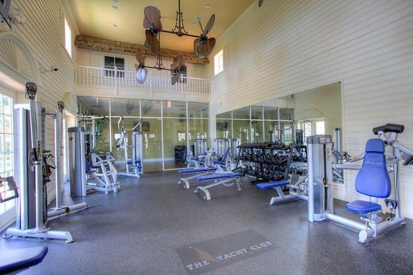 Fitness Equipment, Gym, Interior, Recessed Lighting