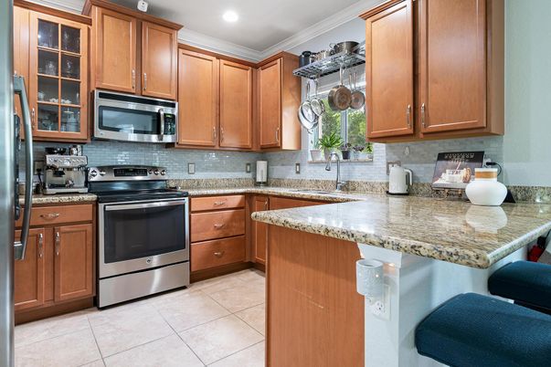 Interior, Kitchen, Recessed Lighting, Stainless Steel Appliances